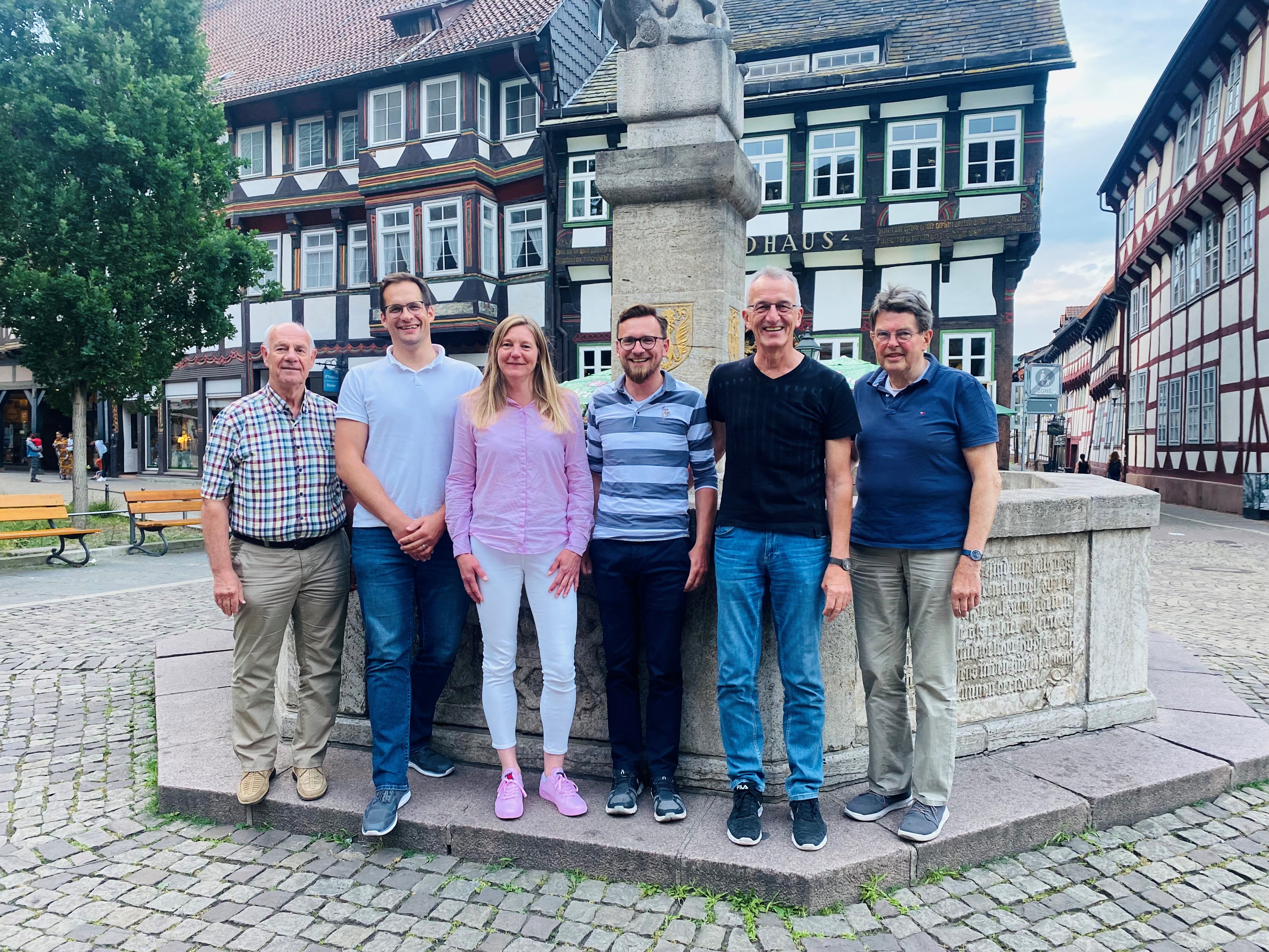 Jrgen Srries, Sebastian Lange, Maren Root, Bjrn Liebig, Axel Probst, Jrgen Herbst, auf dem Foto fehlt Lothar Dolle (v.l.)