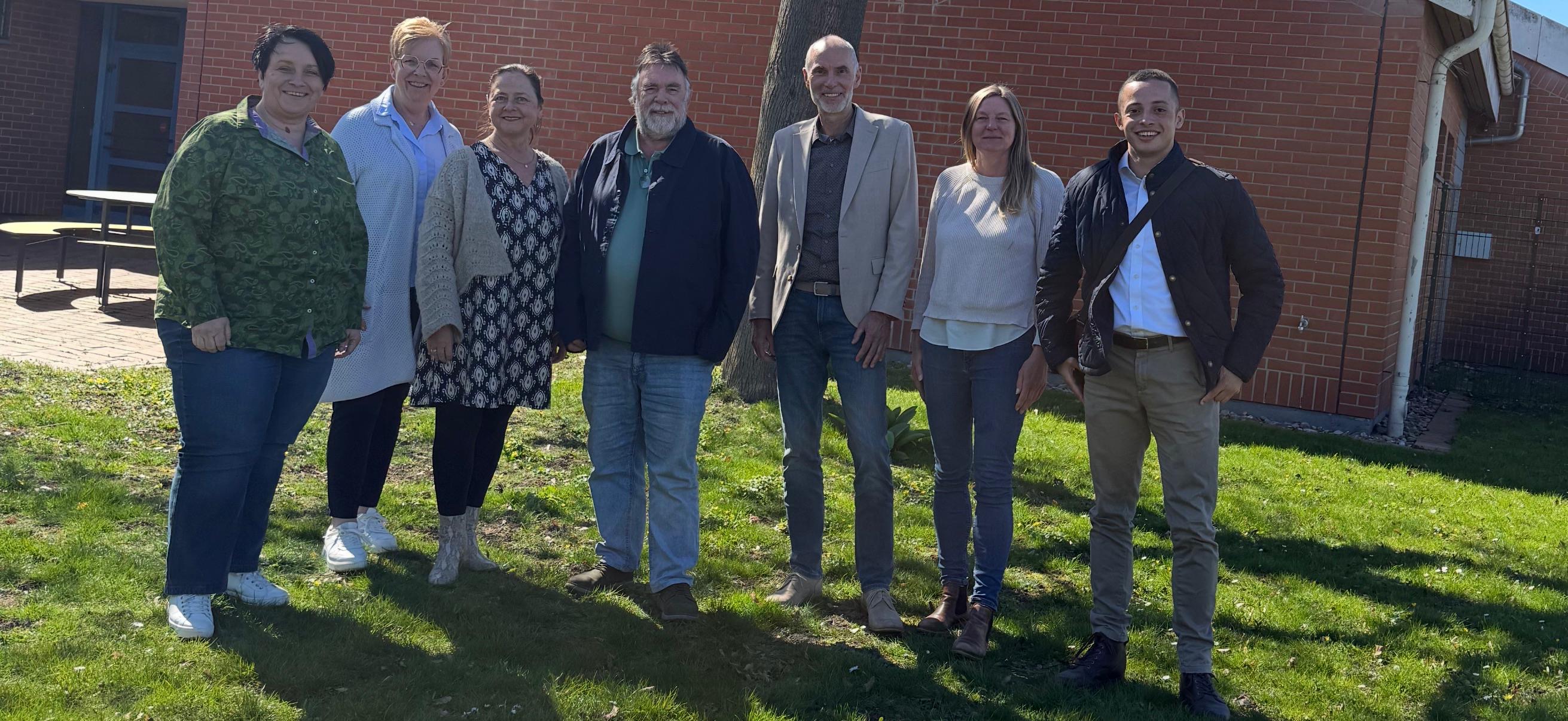 Von links nach rechts: Antje S�lter, Beatrix Tappe-Rostalski, D�rte Kirst-Bode, Joachim D�rge, Renatus D�ring, Maren Root und Keanu-Laurence Kohrs